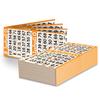 Bingo Paper Sheets  2 Faces, 4" x 8"  Pack of 750 Disposable Bingo Cards  Recyclable Dauber Paper for Seniors, Adults & Community Events (Orange) view 1