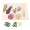 Aqur2020 Wooden Vegetable Cutting Toy with Cutting Board and Tools, Beech Wood, Educational Play Set for Children view 4