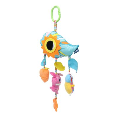 Aqur2020 Hanging Rattle Plush Animal Toy for Babies, Bunny, Carriage Bed Bell, Muscle Development, Plush and Plastic