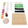 Aqur2020 Sushi Play Set for Children, Kitchen Toys with Utensils, Wooden Simulation Food, Ages 3-6, 32 Pieces view 2