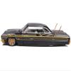 1964 SS Lowrider Black Metallic with Gold Graphics and Gray Interior Lowriders Series 1/26 Diecast Model Car 32547-BK view 2