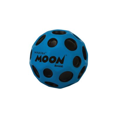 Waboba The Original Moon Ball - Hyper Bouncy Ball Makes Pop Sound When Bounced - All Ages Extreme Bounce & Fun - Perfect for Active Play & Indoor or Outdoor Games - Cobalt