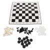 2 in 1 Chess and Checkers Set Portable Board Game Combo with 32 Chess Pieces 24 Checkers for Kids Adults Family Travel Camping Plastic Material Paper Chessboard 33x33cm view 1