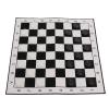 2 in 1 Chess and Checkers Set Portable Board Game Combo with 32 Chess Pieces 24 Checkers for Kids Adults Family Travel Camping Plastic Material Paper Chessboard 33x33cm view 2