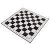 2 in 1 Chess and Checkers Set Portable Board Game Combo with 32 Chess Pieces 24 Checkers for Kids Adults Family Travel Camping Plastic Material Paper Chessboard 33x33cm view 4