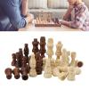 32Pcs Chess Pieces Only with Felt Professional Beginner Family Gatherings Picnic Camping view 4