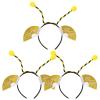 3PCS Bee Antenna Headbands: Animal Head Hoop Honey Bee Party Hair Band Insect Cosplay Costume Photo Prop for Christmas Festival Party Favors view 1
