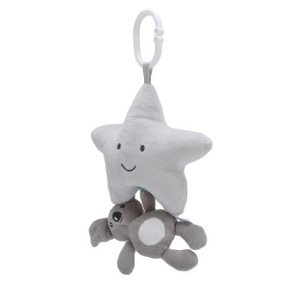 Aqur2020 Baby Hanging Rattles with Windup Bell, Plush Music Box Toy for Cribs, Door Handles, Car Seats
