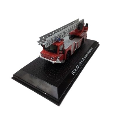 1:72 for DLK 23-12 N.B. Iveco Magirus Turntable Ladder Fire Truck Alloy Model Metal Toy (red)
