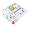 Aqur2020 Felt Story Board Set, Room Decoration Theme, 39 Pieces, 40.16x29.53 Inches, for Children 3 Years and Up view 3