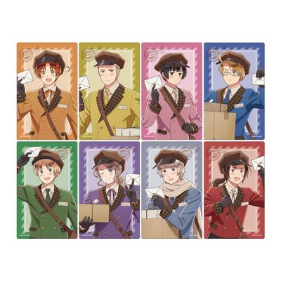 Hetalia World Stars, Illustrated Mailshop Ver. Trading Card Stickers, Box of 8
