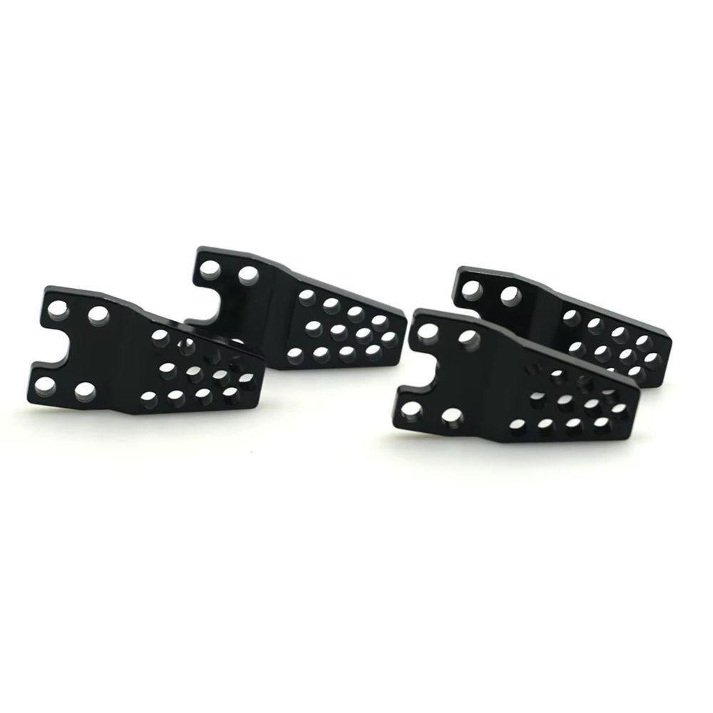 For Axial For SCX10 1/10 4Pcs Adjustable Aluminum Alloy Shock Tower Hoops Lift Mount RC For Rock Crawler Car Model Parts Rc Upgrade Components(Black)