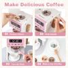 INFANS Corner Kids Kitchen Playset, Toddler Wooden Pretend Cooking Set with Lights Sounds Coffee Machine Washing Dishwasher, Stove Removable Sink Storage, Simulation Play Kitchen Toy view 3