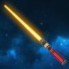 YOFOTHS Light Up Sabers, Light up Sword for Kids with FX Sound, Expandable Light Up Saber for Cosplay Halloween Dress Up Parties Birthday Christmas (Yellow) view 1