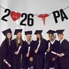 2026 PA Banner, Congrats Physician Assistant Sign, Future Nurse/RN/BSN, Nursing School Grad, Nursing School Survivor Graduation Party Decorations view 3