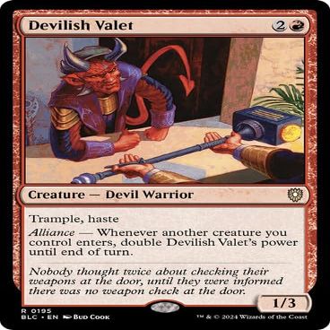 Devilish Valet MTG