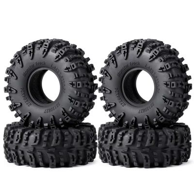 For Axial For SCX24 1/24 For TRX-4M 1/18 64x24mm / 27mm Swamper Mud For Terrain Rubber Wheel Tires RC Car Upgrade Parts Accessories Rc Upgrade Components(Size a)