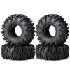For Axial For SCX24 1/24 For TRX-4M 1/18 64x24mm / 27mm Swamper Mud For Terrain Rubber Wheel Tires RC Car Upgrade Parts Accessories Rc Upgrade Components(Size a) view 1