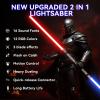 Lightsaber,Heavy Dueling Light Sabers 2 Pack,Metal Hilt Double-Bladed Light Saber 12 RGB Colors 16 Sound Fonts,Smooth Swing Motion Control with Upgraded Quick Connector,2 in 1 Light Sabers for Adults view 2