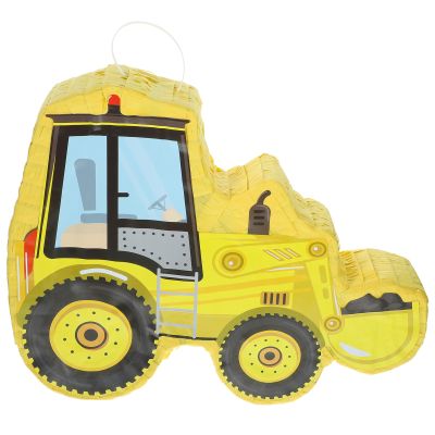 BESPORTBLE Yellow Excavator Pinata Fiesta Party Decoration for Birthday Celebrations Construction Truck Photo Prop Candy-fillable Paper Pinata for Party Favor