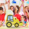BESPORTBLE Yellow Excavator Pinata Fiesta Party Decoration for Birthday Celebrations Construction Truck Photo Prop Candy-fillable Paper Pinata for Party Favor view 2
