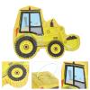 BESPORTBLE Yellow Excavator Pinata Fiesta Party Decoration for Birthday Celebrations Construction Truck Photo Prop Candy-fillable Paper Pinata for Party Favor view 3