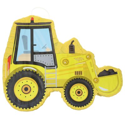 ARTSEWPLY Yellow Excavator Pinata Construction Truck Candy-Filled Party Favor for Boys Birthday Decorations Fun Game for Excavator-Themed Celebrations and Cinco De Mayo Festivities