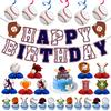 29pcs Baseball Birthday Party Decorations Includes Baseball Birthday Banner, Baseball Cake Topper, Baseball Hanging Swirls and Honeycomb Centerpiece for Baseball Party Supplies view 1