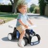 HONEY JOY Shark Ride On Push Car for Toddlers, Foot-to-Floor Sliding Car w/Steering Wheel, Sound & Under Seat Storage, No Batteries, Kids Ride On Toys for Boys and Girls, Navy view 2