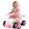 HONEY JOY Unicorn Ride On Push Car for Toddlers, Foot-to-Floor Sliding Car w/Steering Wheel, Sound & Under Seat Storage, No Batteries, Kids Ride On Toys for Boys and Girls, Pink view 1