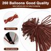 100Pcs Coffee Brown 260 Balloons Long Balloons for Tying Balloon Arch & Twisting Balloon Animals, Thick Latex for Magic Clown Wedding Birthday Party Decorations view 2