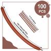 100Pcs Coffee Brown 260 Balloons Long Balloons for Tying Balloon Arch & Twisting Balloon Animals, Thick Latex for Magic Clown Wedding Birthday Party Decorations view 3