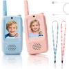 2-Pack Kids Walkie Talkies with Video Calling, No Wi-Fi Needed for 2-Way Video Chat, Rechargeable Handheld Video Intercom for Indoor Outdoor Play, Camping, Gift for Boys Girls Ages 3-12 (Blue/Pink) view 1