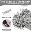 100Pcs Grey 260 Balloons Long Balloons for Tying Balloon Arch & Twisting Balloon Animals, Thick Latex for Magic Clown Wedding Birthday Party Decorations view 2