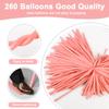 100Pcs Light Pink 260 Balloons Long Balloons for Tying Balloon Arch & Twisting Animal Balloon, Thick Latex for Magic Clown Wedding Birthday Party Decorations view 2