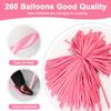 100Pcs Hot Pink 260 Balloons Long Balloons for Tying Balloon Arch & Twisting Balloon Animals, Thick Latex for Magic Clown Wedding Birthday Party Decorations view 2