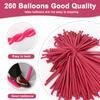 100Pcs Rose Red 260 Balloons Long Balloons for Tying Balloon Arch & Twisting Balloon Animals, Thick Latex for Magic Clown Wedding Birthday Party Decorations view 2