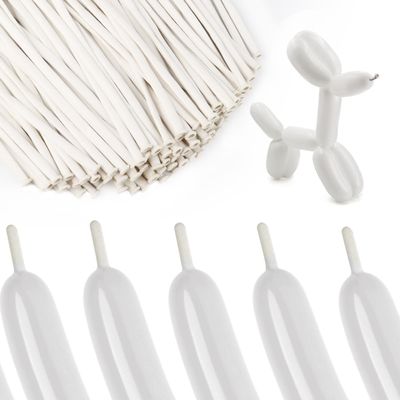 100Pcs White 260 Balloons Long Balloons for Tying Balloon Arch Twisting Animals Balloon, Thick Latex for Magic Clown Wedding Birthday Party Decorations