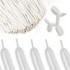 100Pcs White 260 Balloons Long Balloons for Tying Balloon Arch Twisting Animals Balloon, Thick Latex for Magic Clown Wedding Birthday Party Decorations view 1