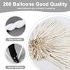 100Pcs White 260 Balloons Long Balloons for Tying Balloon Arch Twisting Animals Balloon, Thick Latex for Magic Clown Wedding Birthday Party Decorations view 2