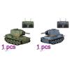 ConsoleXpress RC Battle Tank, 1/64 Scale 2.4Ghz Remote Control Military Tank Vehicles with Infrared Shoot, 330 Rotating Turret and Sound & Lighting view 3