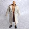1/12 Scale Clothes Wired Faux Leather Windbreak Coat for 1:12 6inch Action Figure Doll (White) view 4