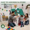 Kids Playhouse Kitchen Theme, Indoor Outdoor EVA Play House for Toddlers, Soft Foam Playhouse for Kids Outdoor & Indoor Pretend Play, Easy Assembly Play House Outside (Red Green White, Style 1) view 4
