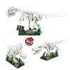 AibangBuildzy 3 in 1 Dinosaur Skeleton Building Blocks, 447PCS T REX, Triceratops & Mosasaurus Fossils Building Kits, Dinosaur Model with Jungle Scene Base, STEM Toys Gifts for Kids Boys Teens 8-12 view 1