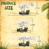 AibangBuildzy 3 in 1 Dinosaur Skeleton Building Blocks, 447PCS T REX, Triceratops & Mosasaurus Fossils Building Kits, Dinosaur Model with Jungle Scene Base, STEM Toys Gifts for Kids Boys Teens 8-12 view 3