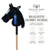 Rock My Baby Hobby Horse Plush Stuffed Stick Horse with Award Ribbon for Boys and Girls 3+ Fun Toys for Pretend Play (Black) CPC Certified view 2