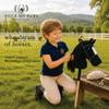 Rock My Baby Hobby Horse Plush Stuffed Stick Horse with Award Ribbon for Boys and Girls 3+ Fun Toys for Pretend Play (Black) CPC Certified view 4