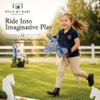 ROCK MY BABY Gray Hobby Horse, Plush Stick Horse with Award Ribbon, Age 3+ view 3