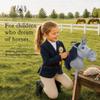 ROCK MY BABY Gray Hobby Horse, Plush Stick Horse with Award Ribbon, Age 3+ view 4