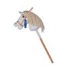 ROCK MY BABY Cream Hobby Horse, Plush Stick Horse with Award Ribbon, Age 3+ view 1